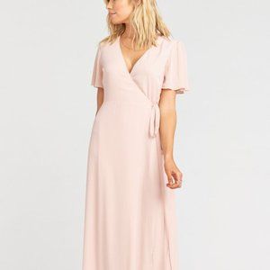 NWT Show me your Mumu Noelle Flutter Wrap Dres